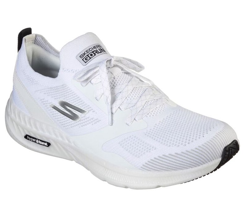Skechers Herr Vita/Svarta Sneakers - Gorun Hyper Burst - Sverige (NGMJY-8023)